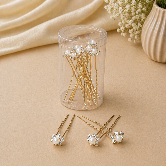 PARA CABELO 2 Pcs Pearl Butterfly Hair Claw Clips with Tassels for Women & Girls Party Wear Hair Accessory Set (Gold, White)