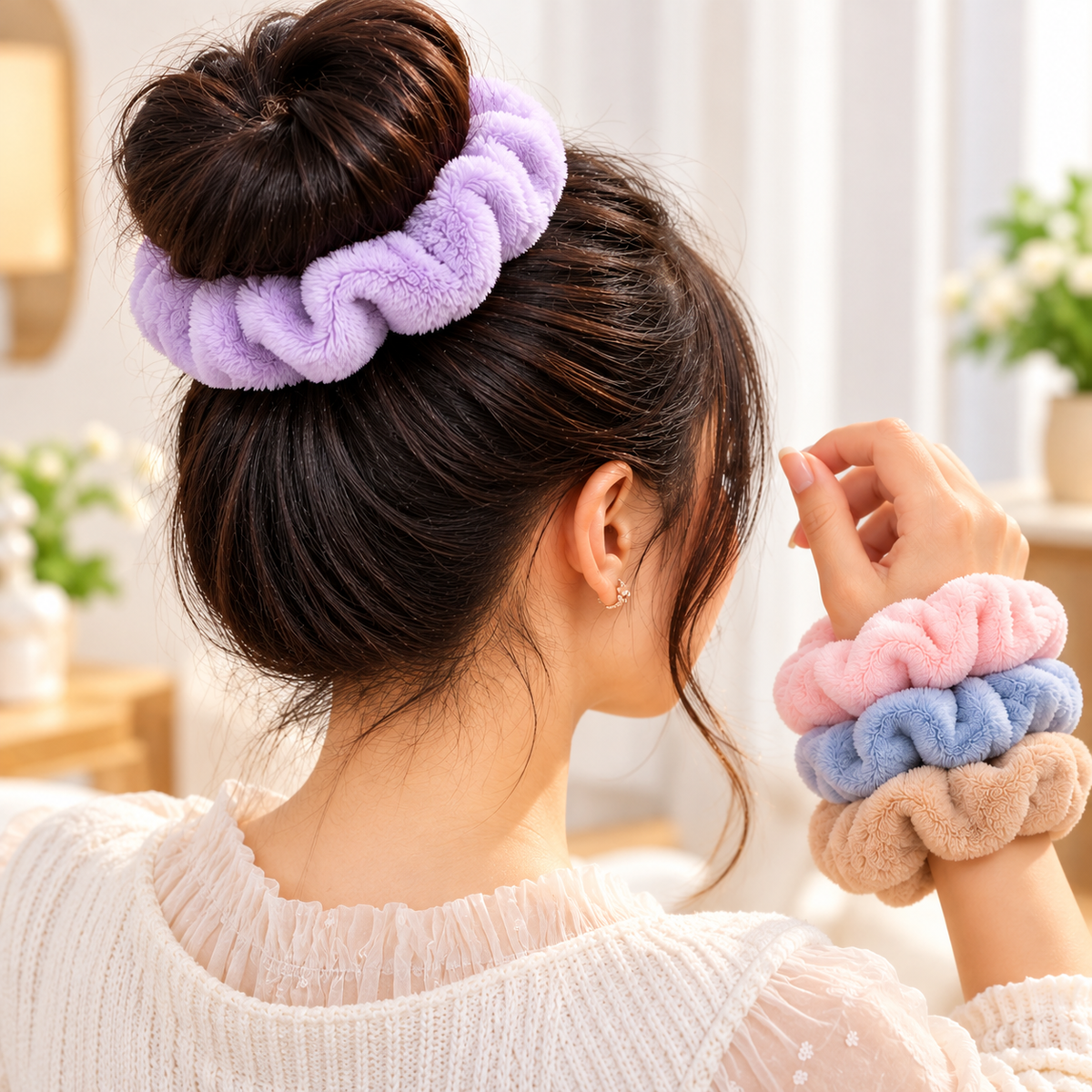 PARA CABELO 2 Pcs Pearl Butterfly Hair Claw Clips with Tassels for Women & Girls Party Wear Hair Accessory Set (Gold, White)