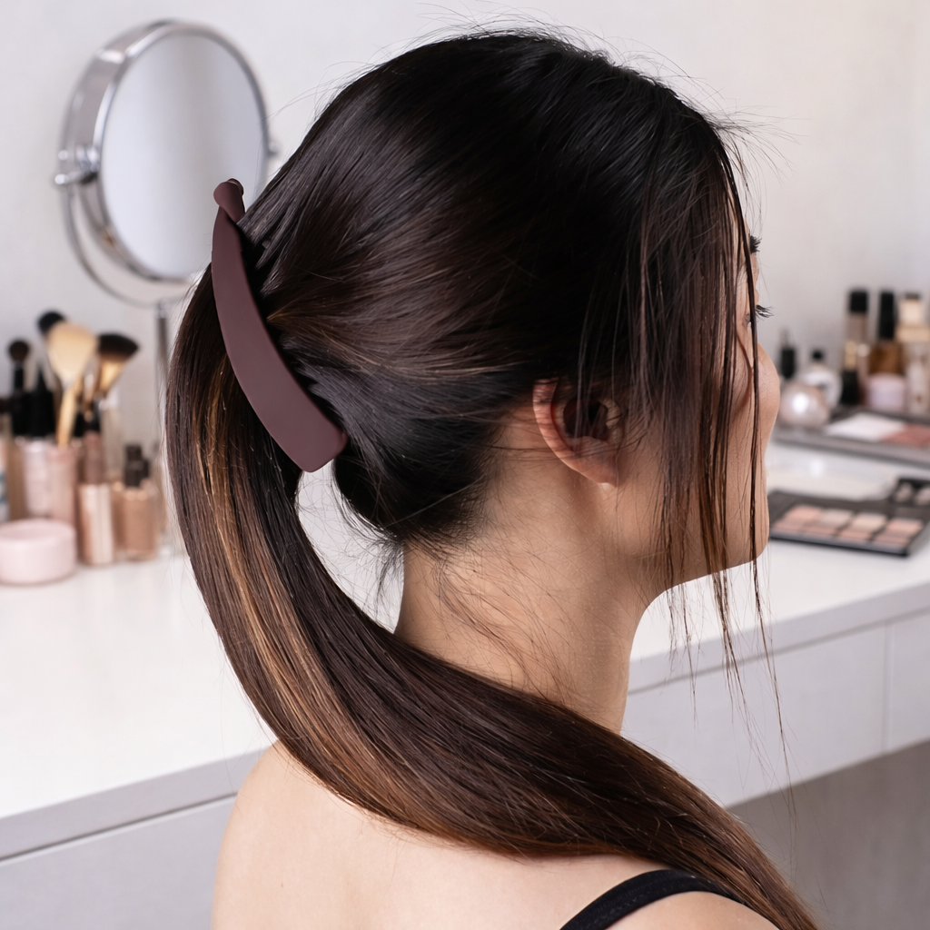 Para Cabelo 6 Pcs Matte Banana Hair Clips for Women & Girls Strong Grip Multicolor Hair Set