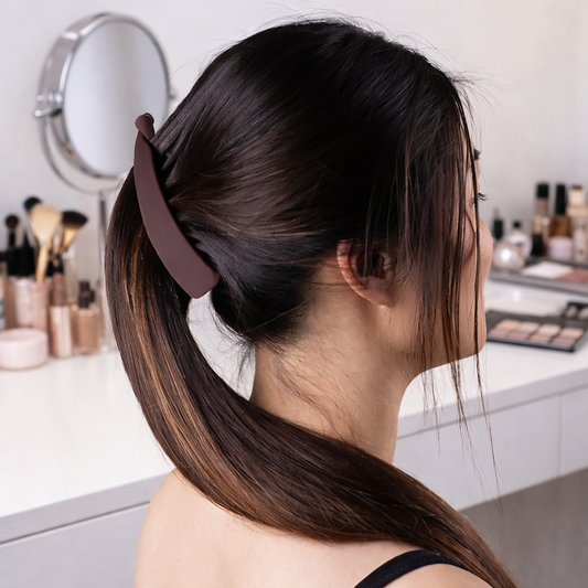 Para Cabelo 6 Pcs Matte Banana Hair Clips for Women & Girls Strong Grip Multicolor Hair Set